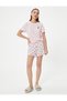 Pajama Set with Shorts Koala Embroidered Corded Viscose - 3
