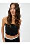 Crop Strapless Top Viscose Mixed