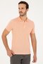 Men's Slim Fit Polo Neck Salmon T-Shirt 50279560-Vr047 - 3
