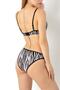 Zebra Patterned Bra Set - 6
