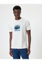 Cotton Slim Fit T-Shirt - Slogan Printed, Short Sleeve, Crew Neck - 3