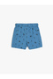 Chino Shorts with Pockets, Dinosaur Printed Cotton - 2