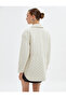 Quilted Jacket with Snap Buttons Shirt Collar Pocket Detailed - 4