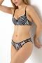 Zebra Patterned Bra Set - 5