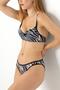 Zebra Patterned Bra Set - 7