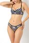 Zebra Patterned Bra Set - 4