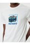 Cotton Slim Fit T-Shirt - Slogan Printed, Short Sleeve, Crew Neck - 5