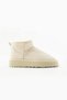 Mely Cream Suede Thick Sole Women's Boots with Fur Inside - 3