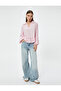 Ruffle Blouse Polo V Neck Long Sleeve Textured Viscous Fabric Comfortable Fit - 2