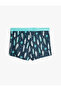 Swimsuit with print detail, summer theme, and tie waist - 2