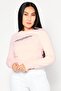 Women Crew Neck Long Sleeve Brand Logo Sweatshirt, Pink