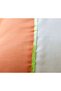 3-Color Throw Pillow Cover Set of 2 (Green Orange White) - 5