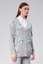 Hatunatila Tulle Flower and Pearl Detailed Cardigan Sweater Cardigan Gray - 3046-1 - 4