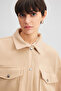 THICK SHIRT WITH STRAP DETAIL - 4