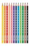 12 Dry Crayons - Carton Box, 1 Pack, 12 Colors, Triangular Attitude, Silverino Dry Color, Full Size Stay Colorful - 2