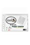 A3 Pocket File Horizontal 10-Piece Transparent Foil File 1 Pack Office School Desk Side Perforated Pocket File