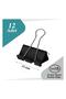 Steel Clamp Clip 32 mm 12 Pieces 1 Pack Metal Peg Binder Clips Clamp 150 Page Capacity Multi Am