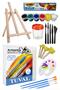 25X25 Canvas Set 1 Pack Table Top Easel Mydido Acrylic Paint Plastic Spatula Painting Brush Palette Po