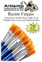Art Brush 20Pcs Synthetic Brush Economic for Watercolor Acrylic Paint Gouache Paint Oil Paint Art Painting