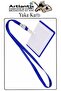 Red Lanyard Id Badge 1 Piece Pvc Red Lanyard Badge Holder with Adjustable Neck Hanging Id Protector - 3