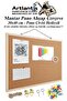 Cork Board Wooden Frame 30X40 cm 1 Piece Map Nail Gift Wall Mounted Cork Frame at Home Ok