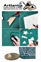 Cutting Mat A2 Kretuar Set and Steel Cevel 30 cm 1 Piece 45X60 cm Double Sided Drawing Mat Cutting Mat K - 2