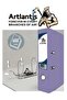 Lilac Wide Office Folder - 1 Piece with Stainless Steel Clip and Ring - 2