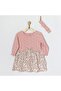 Ac22057 Baby Dress Set Dress Band Set Cute Leopard