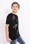 Boy's Tnty Embroidered and Printed T-Shirt - 3
