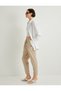 Parachute Trousers Carrot Cut Lace-up Waist Pocket Detail - 2