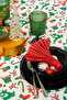 Deer Patterned New Year's Tablecloth - Stain Resistant Dartless (170X170, 120X170, 170X220) - 7