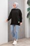 Crew Neck Above Knee Tunic/Sweatshirt - 2