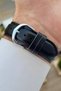 Case Metalic Cord Black Color Men's Wristwatch - 6