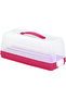 ,Rectangular Tart Box,High,with lid,Red,34CM - 2