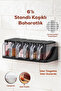 1183 6-Piece Spice Bowl Set with Stand and Label, Self-Adhesive Lid and Spoon - Spice Bowl