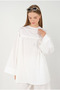 Drawstring Poplin Tunic White - 5