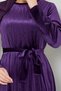 Purple Velvet Dress - Pleat Detail, 2012Efy931-M - 4