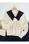Baby Lapel Buttoned Knitwear Cardigan - Bş - Ecru (Ös) - 3