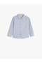 Long Sleeve Cotton Blend Plaid Shirt