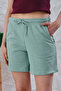 Women's 2 Drawstring Waist Corded Pocket Shorts - 4