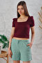 Women's 2 Drawstring Waist Corded Pocket Shorts - 7