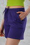 Women's 2 Drawstring Waist Corded Pocket Shorts - 5