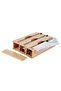 Bamboo Stretch and Foil Cutter, Bamboo Stretch and Foil Cutter with 3 Compartments and Lid 23.5 cm X 33.5 cm - 5