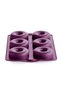 Silicone 6-Piece Donut Mold Purple Oven and Microwave Compatible - 2