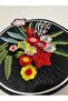شمعدان دائري مطرز بالزهور - 2