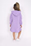 Girl's Hooded Crest Detailed Printed Dress - 4