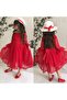 Girl's Dress Red with Hat - 2