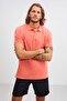 Morgan Men's Regular Fit 100% Cotton Pink Polo Neck T-shirt - 2