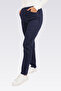 30234 Indigo Slim Legs Flexible Fabric Cotton Pants - 2