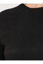 Textured Knit Bell Sleeves Bodycon Midi Dress - 3